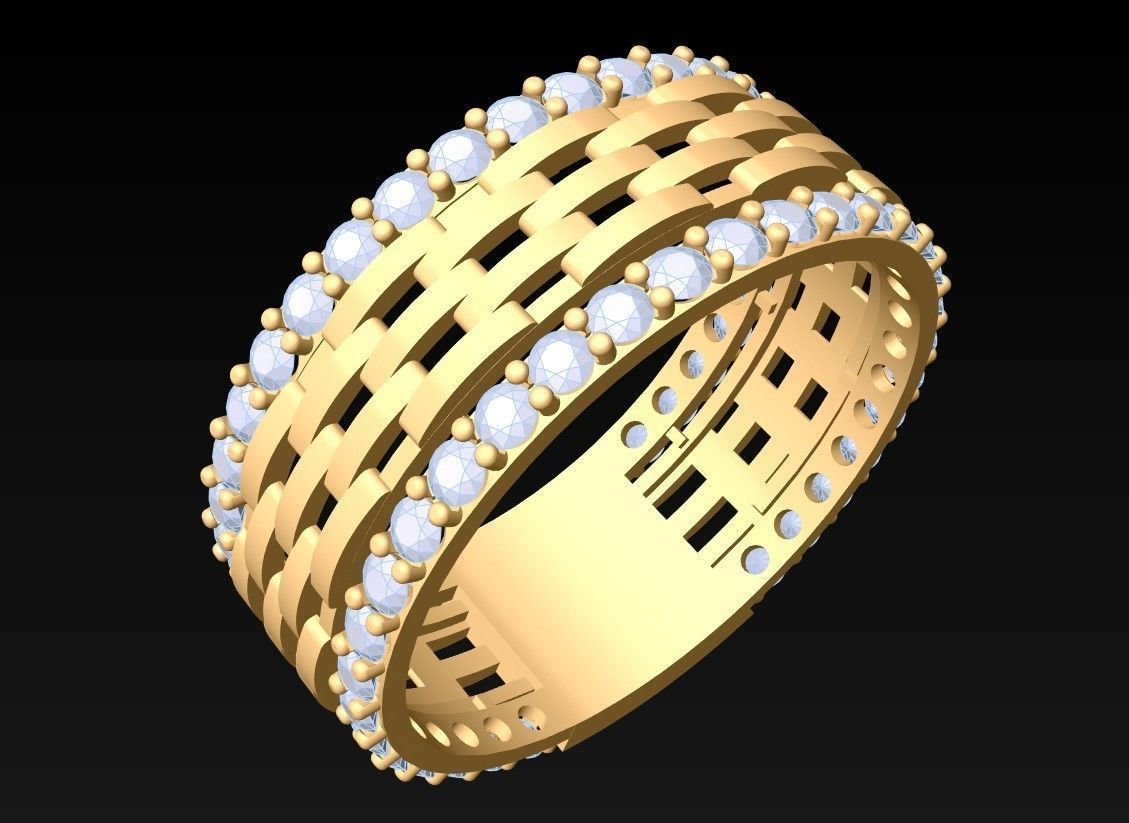 Diamond Ring - N6769 3D print model_1