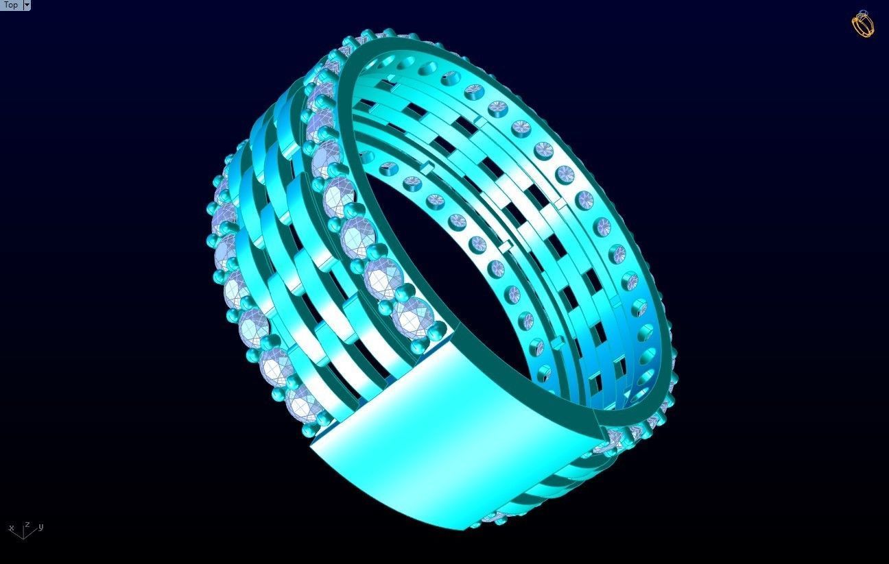 Diamond Ring - N6769 3D print model_9