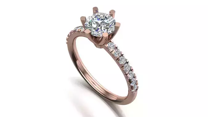 Engagement ring  3D print model