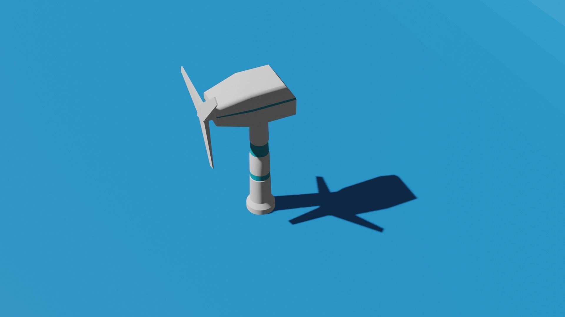 Wind Turbine Free low-poly 3D model_2