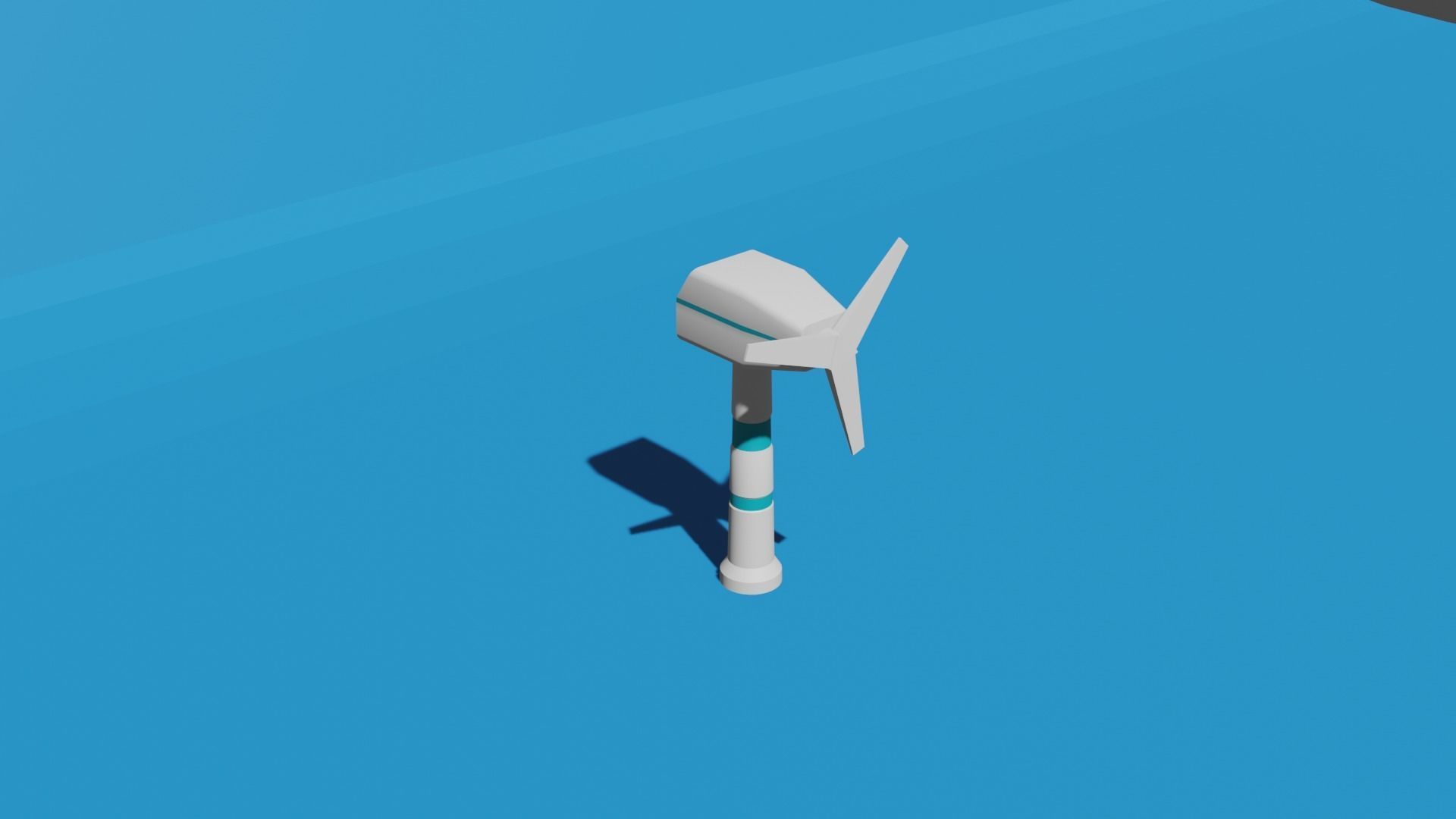 Wind Turbine Free low-poly 3D model_3