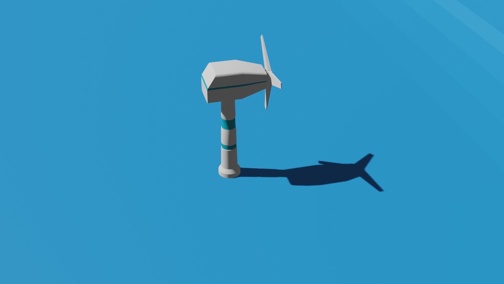 Wind Turbine Free low-poly 3D model_5