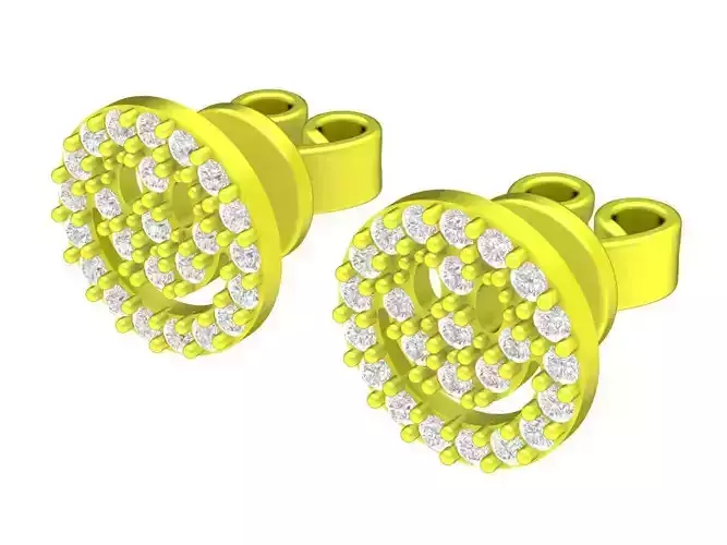 6072 kute diamon earrings