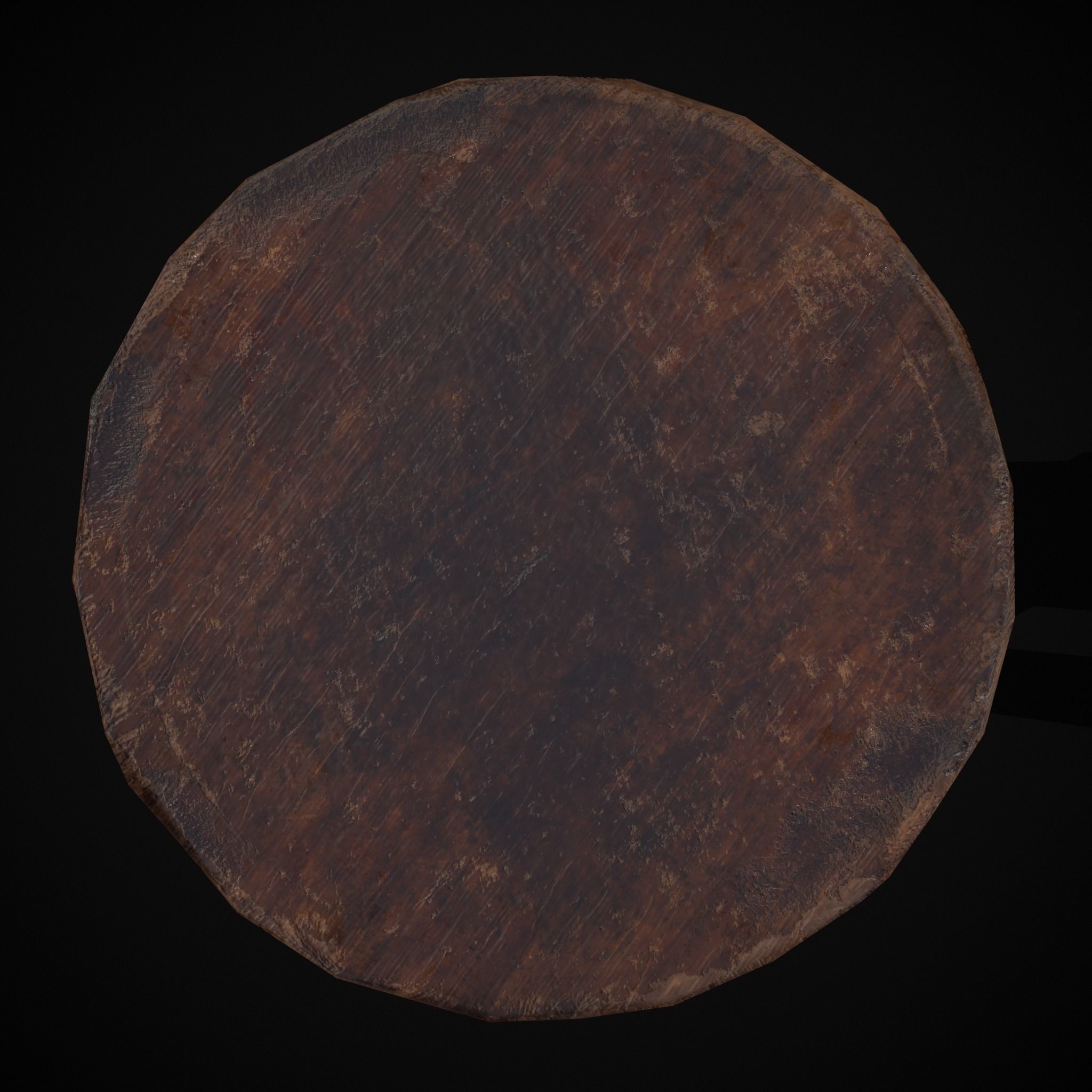 Vintage Sculpting Table Low-poly 3D model_11