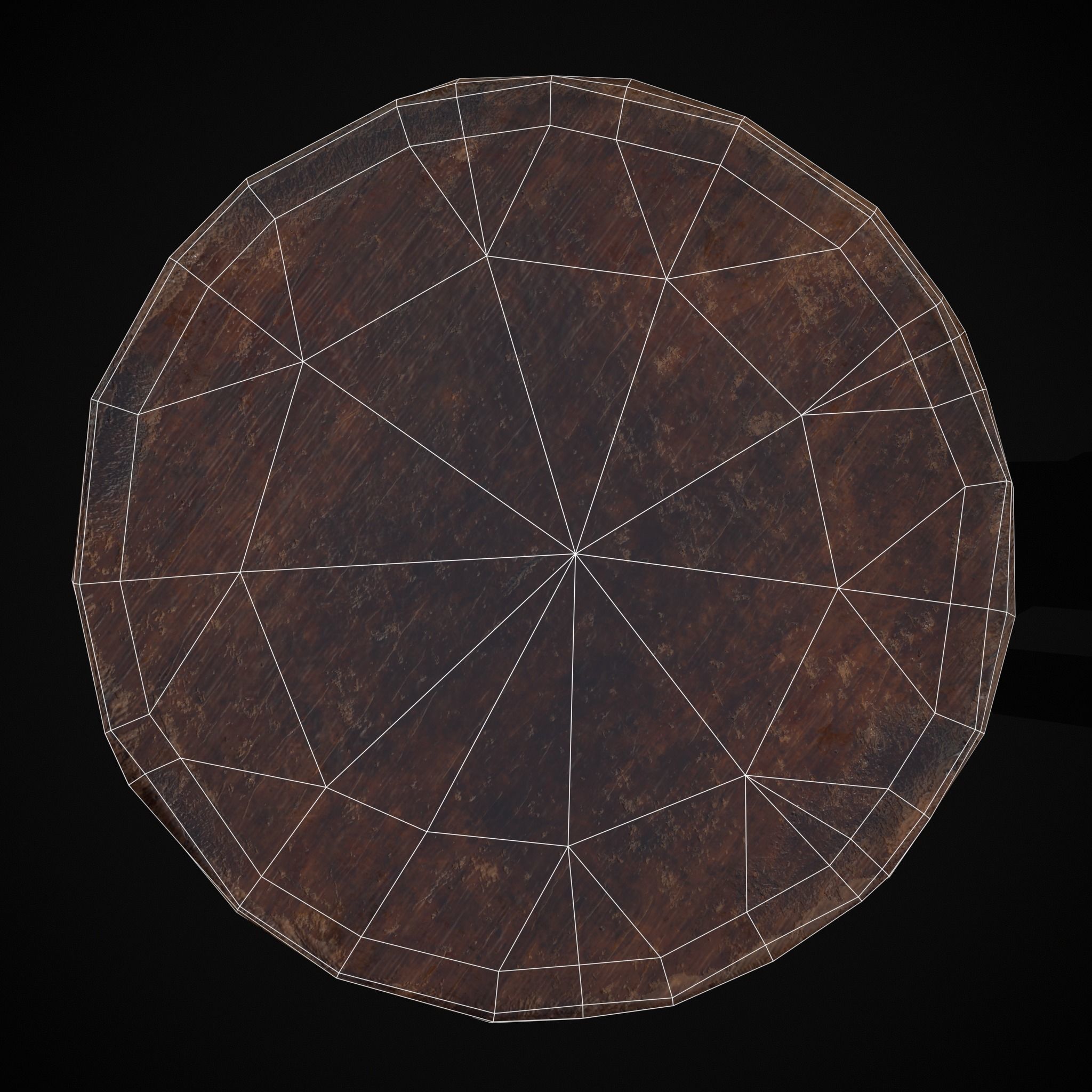 Vintage Sculpting Table Low-poly 3D model_12