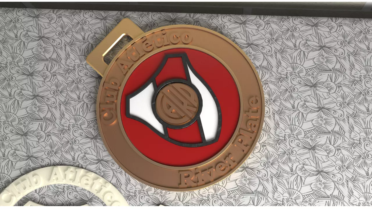 Medalla de River Plate 3D print model