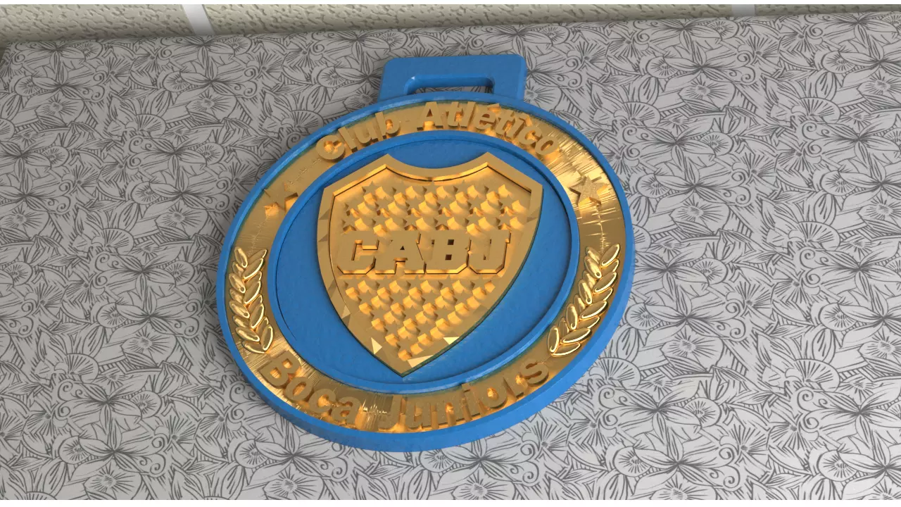 Medalla de Boca Juniors 3D print model