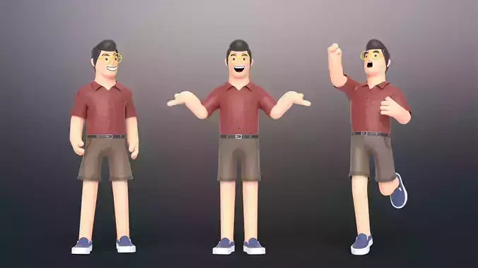 Minimal People Man Character 1005