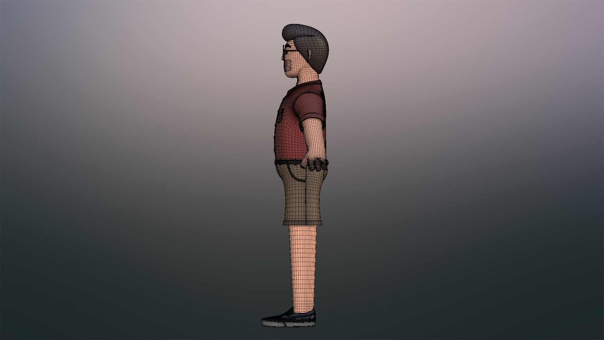 Minimal People Man Character 1005 3D model_29