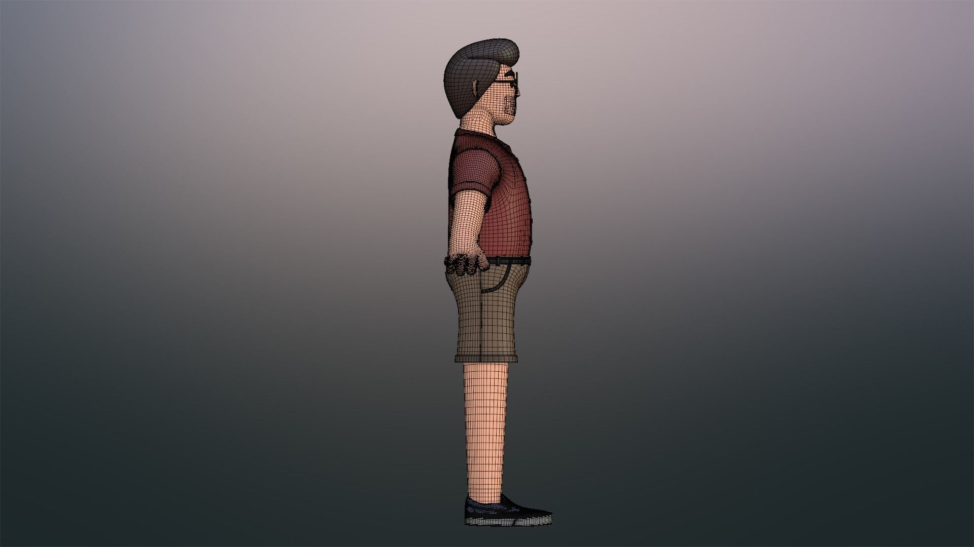 Minimal People Man Character 1005 3D model_27