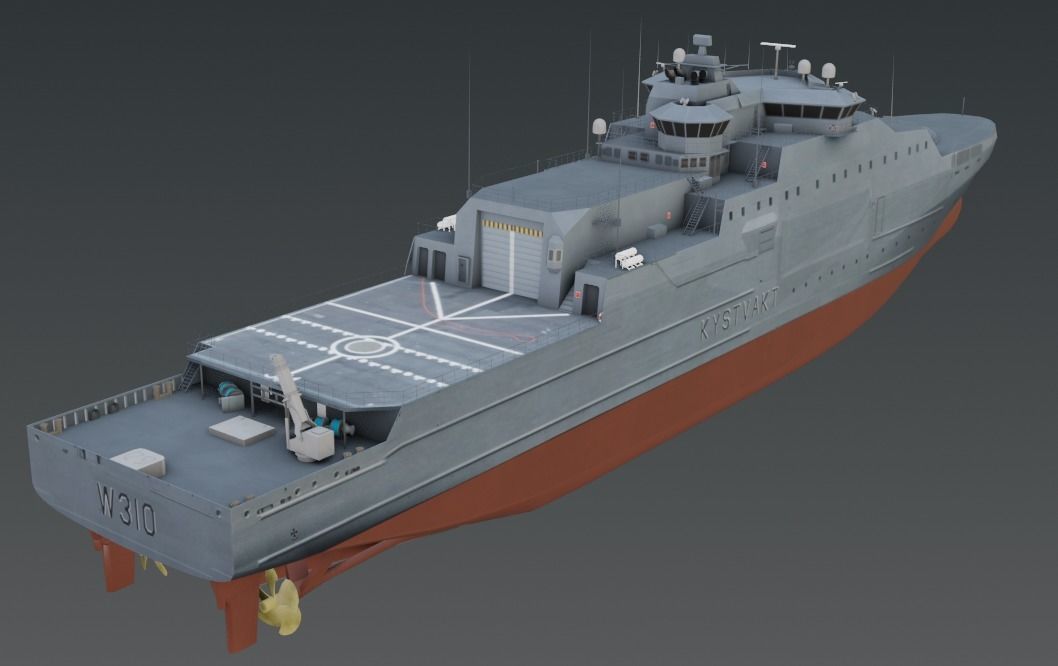 KV JAN MAYEN W310  Vessel 3D model Low-poly 3D model_2