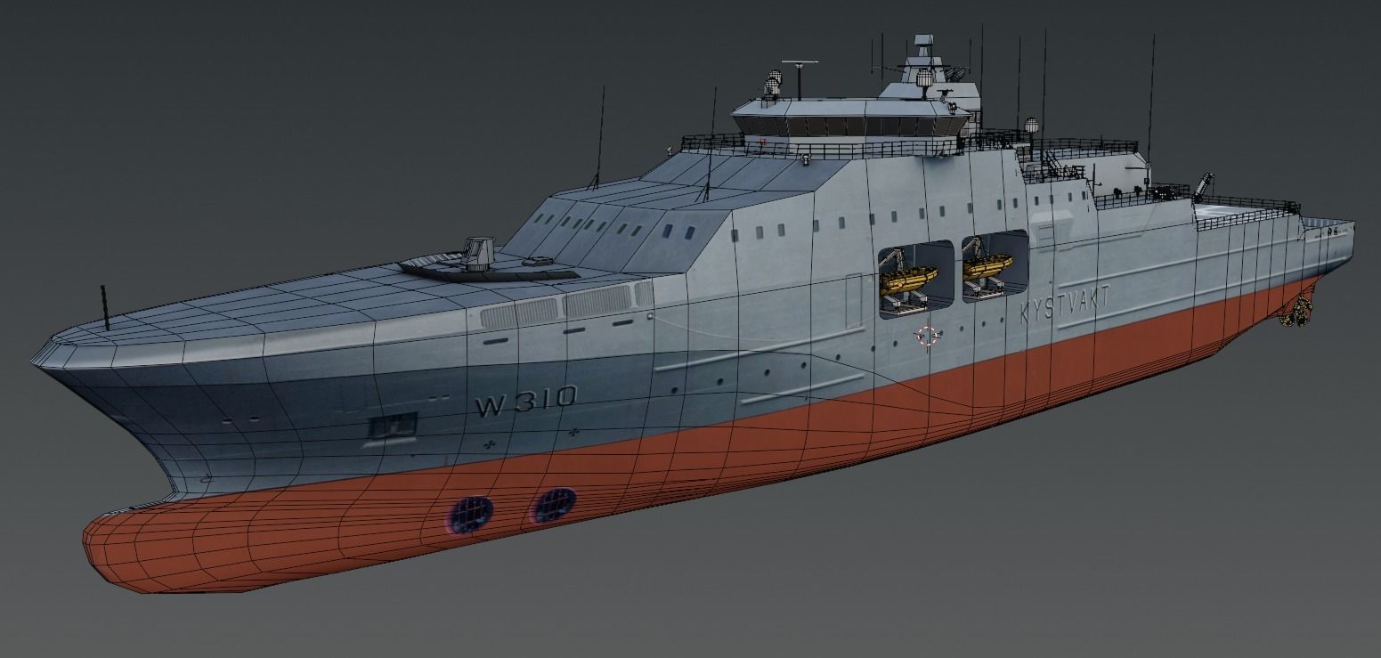 KV JAN MAYEN W310  Vessel 3D model Low-poly 3D model_15