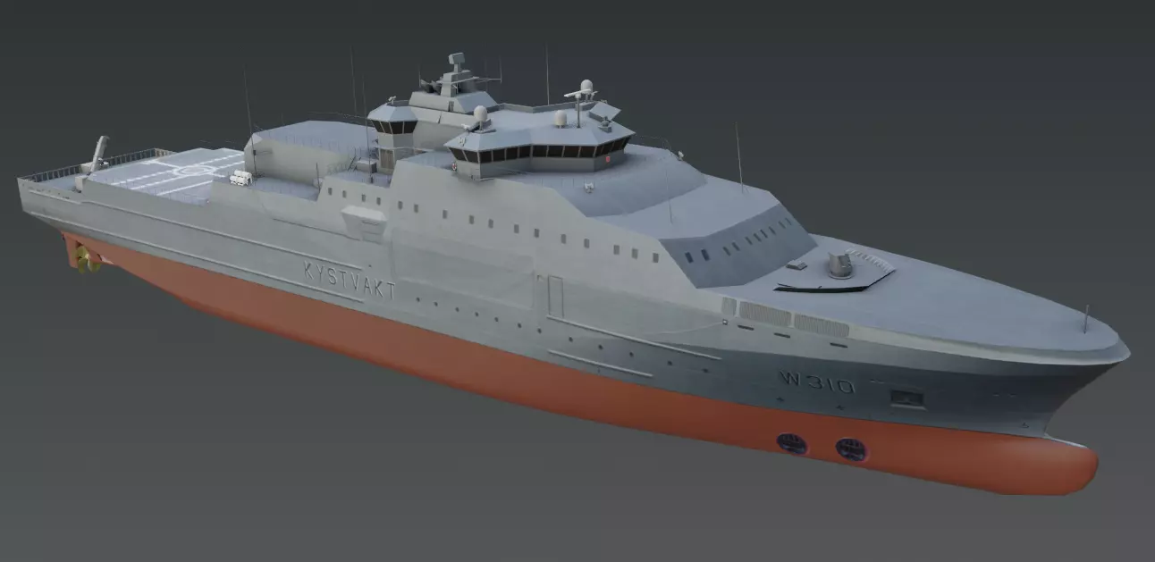 KV JAN MAYEN W310  Vessel 3D model Low-poly 3D model_0