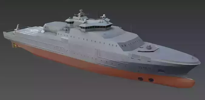 KV JAN MAYEN W310  Vessel 3D model Low-poly 3D model