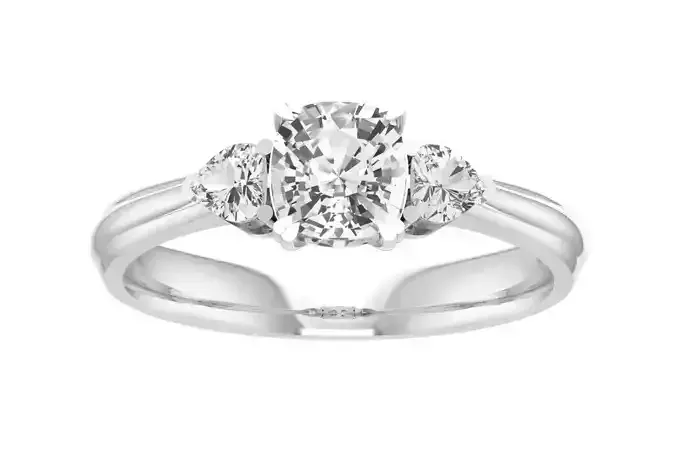 Women Wedding Engagement Three Stone Ring