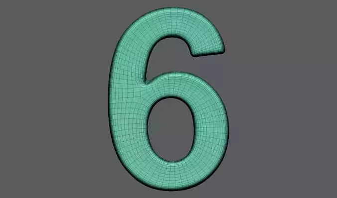 Volumetric number 6 for cnc 3d print