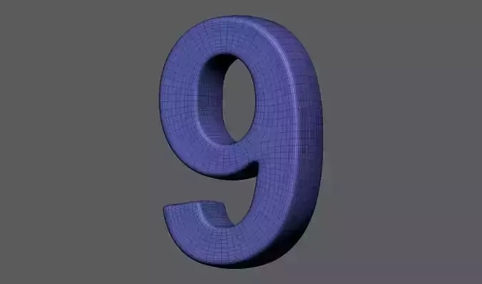 Volumetric number 9 for cnc 3d print