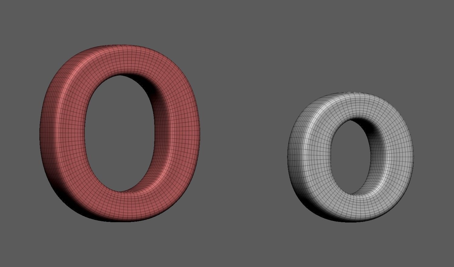 Volumetric letter Oo for cnc 3d print 3D print model_3