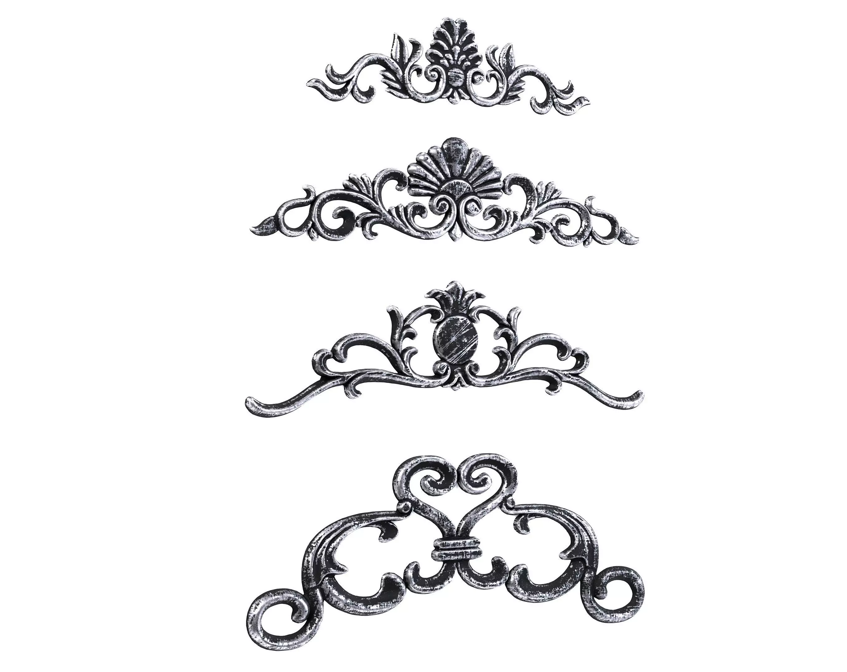 4 Low-Poly Ornament Vol 09-3 Low-poly 3D model_0