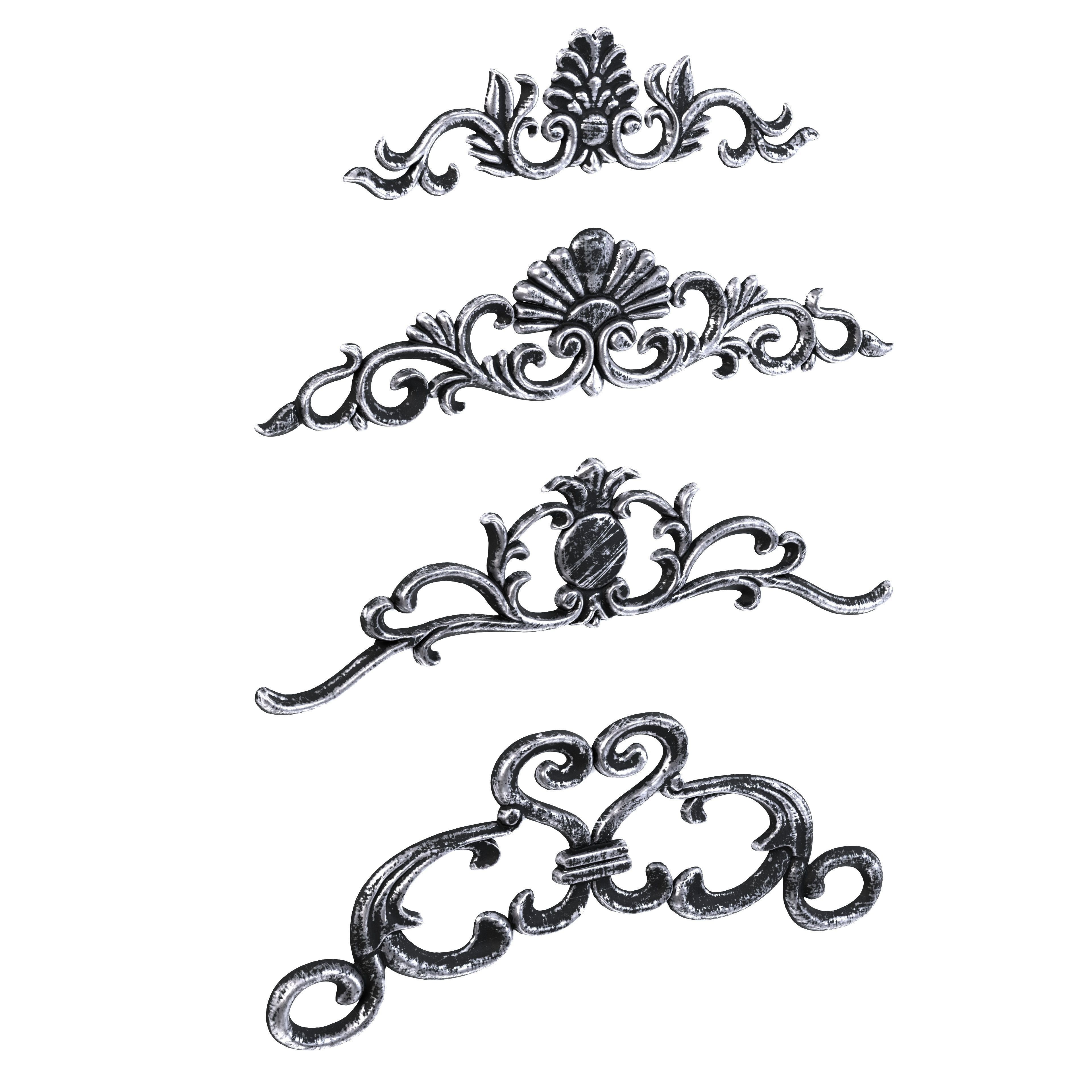 4 Low-Poly Ornament Vol 09-3 Low-poly 3D model_3