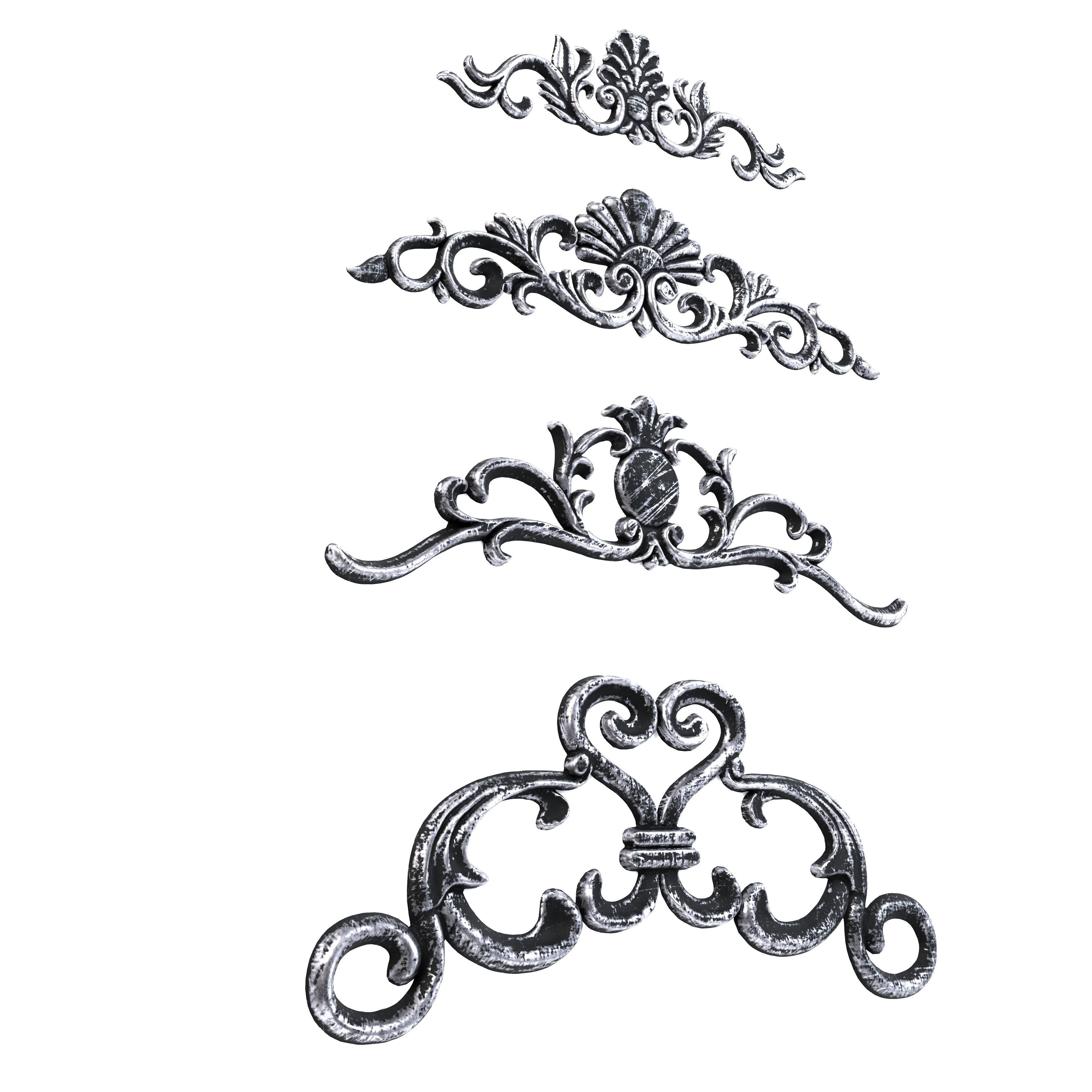 4 Low-Poly Ornament Vol 09-3 Low-poly 3D model_6