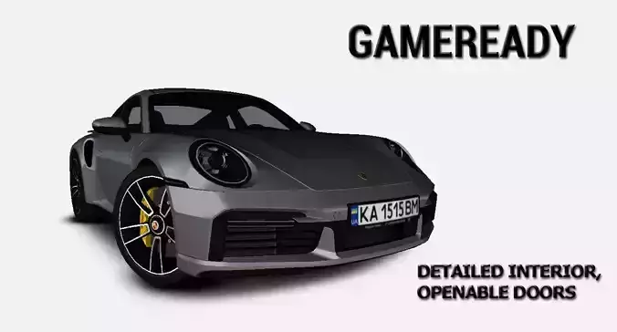Porsche 911 992 Turbo S 2021 Gameready