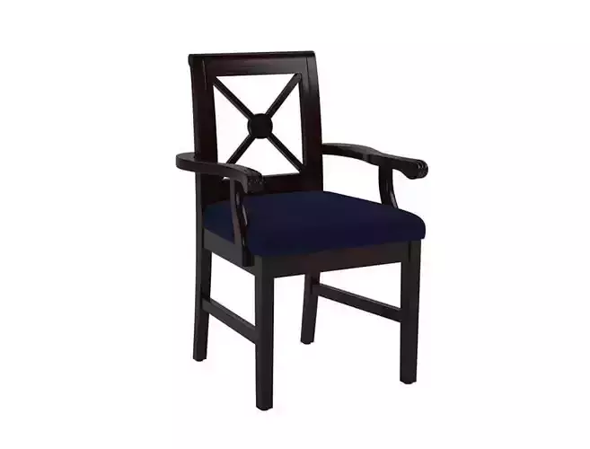 High-Quality Wooden Chair 3D Model