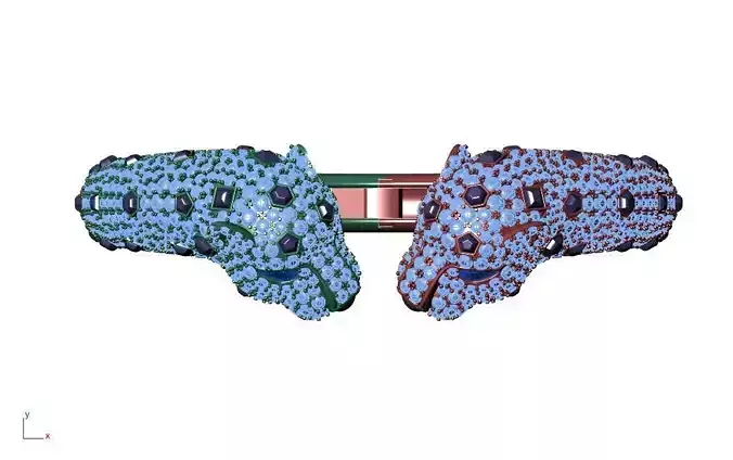 Bracelet tiger 3D print model