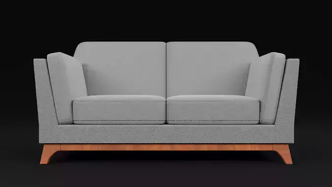 New Boston 2 Seater Sofa Low-poly 3D model