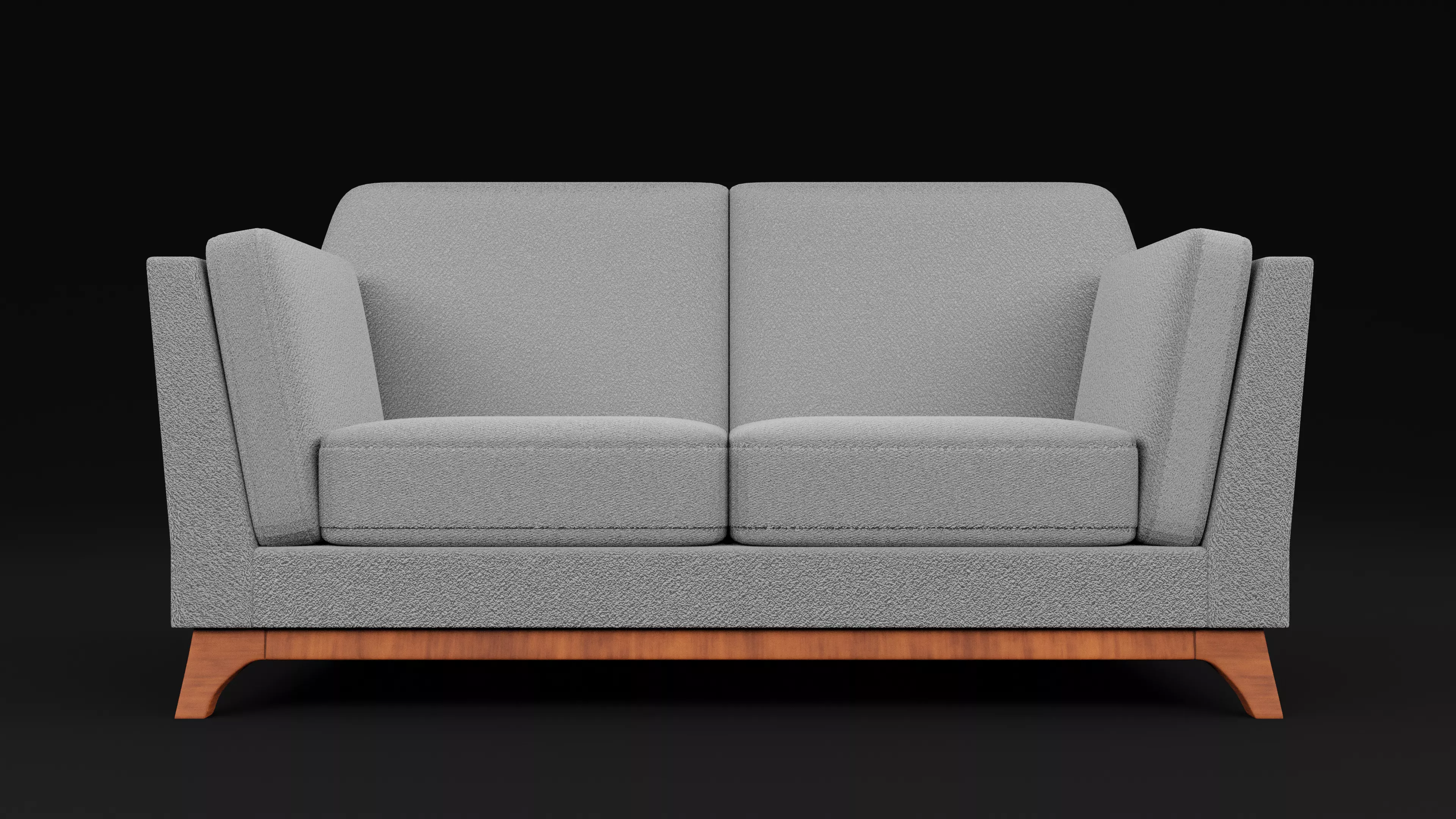 New Boston 2 Seater Sofa Low-poly 3D model_0