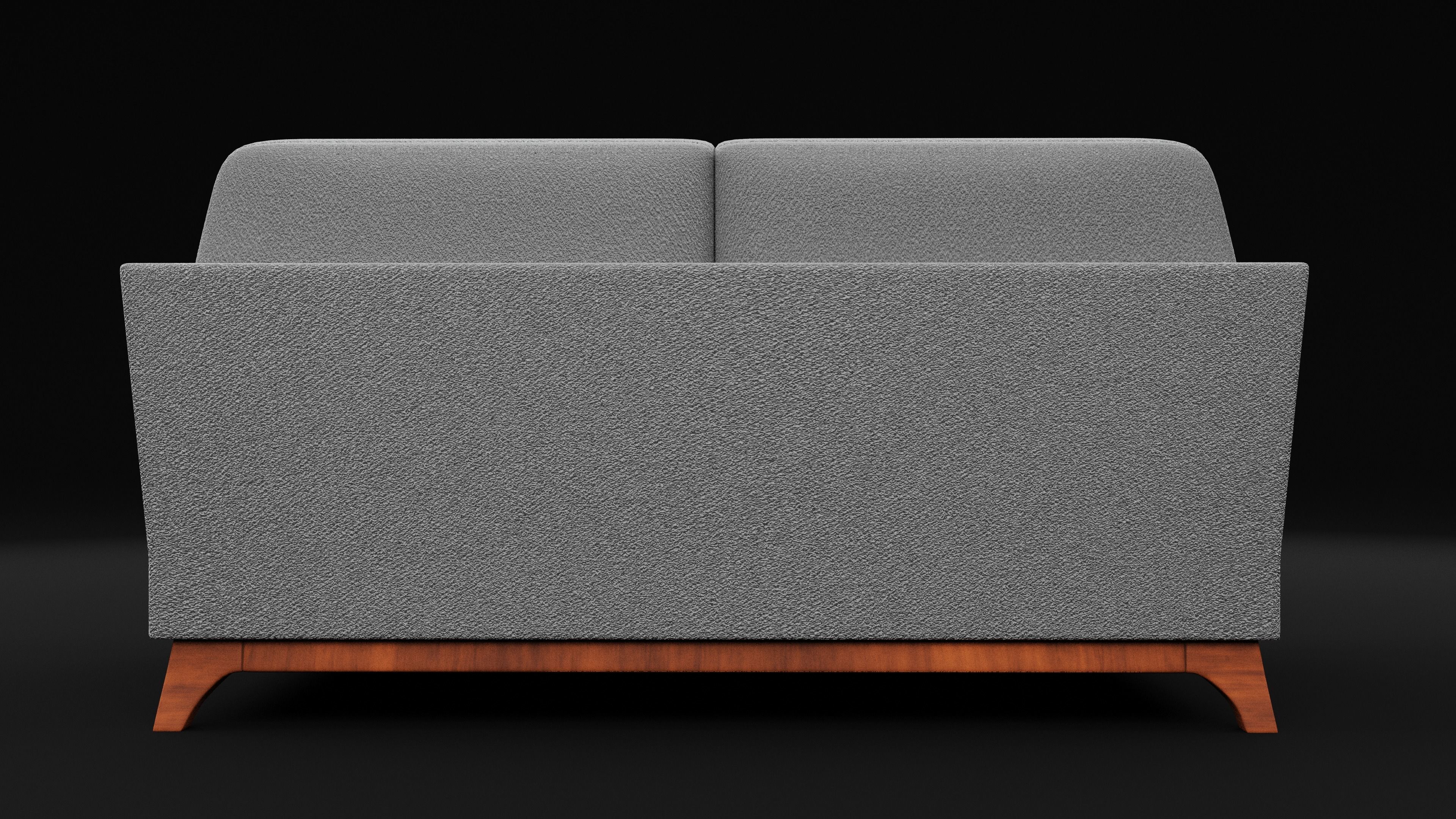 New Boston 2 Seater Sofa Low-poly 3D model_1