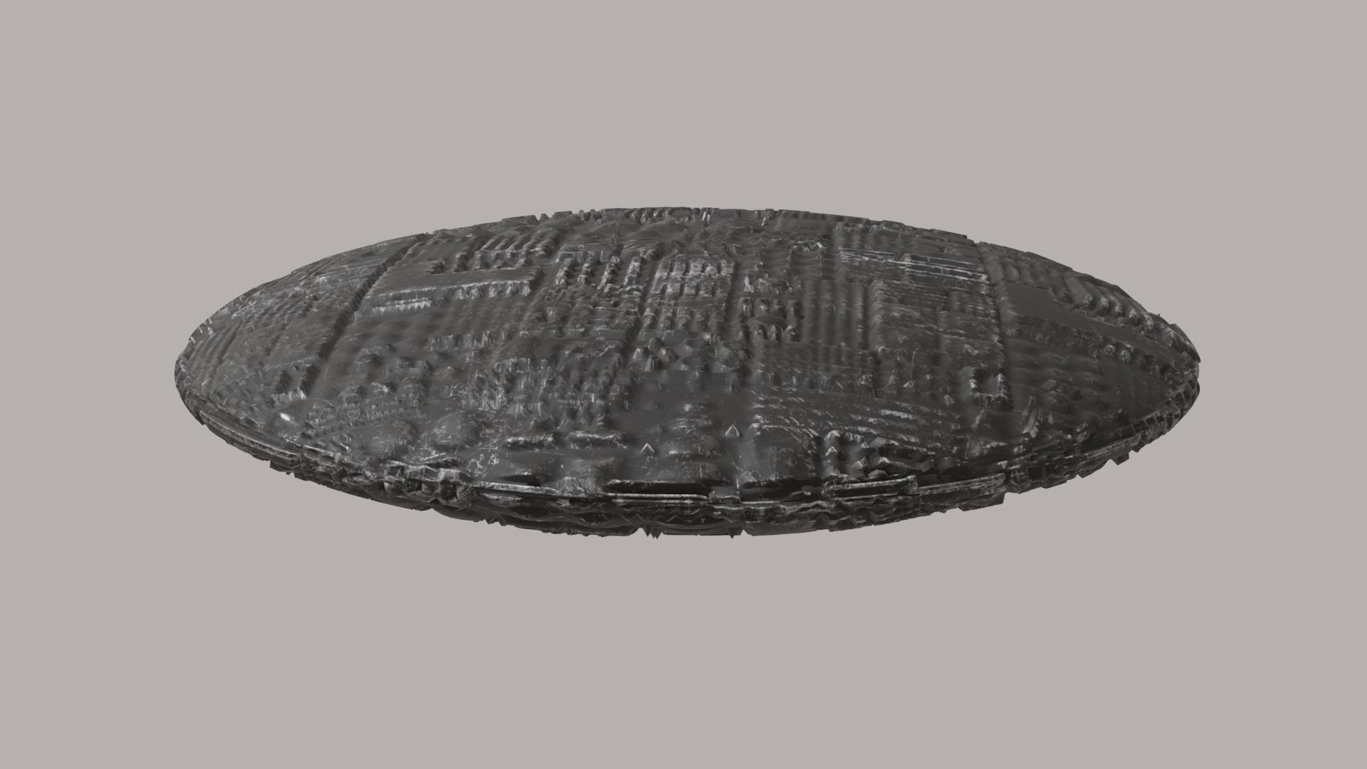 UFO 3D Low-poly 3D model_1