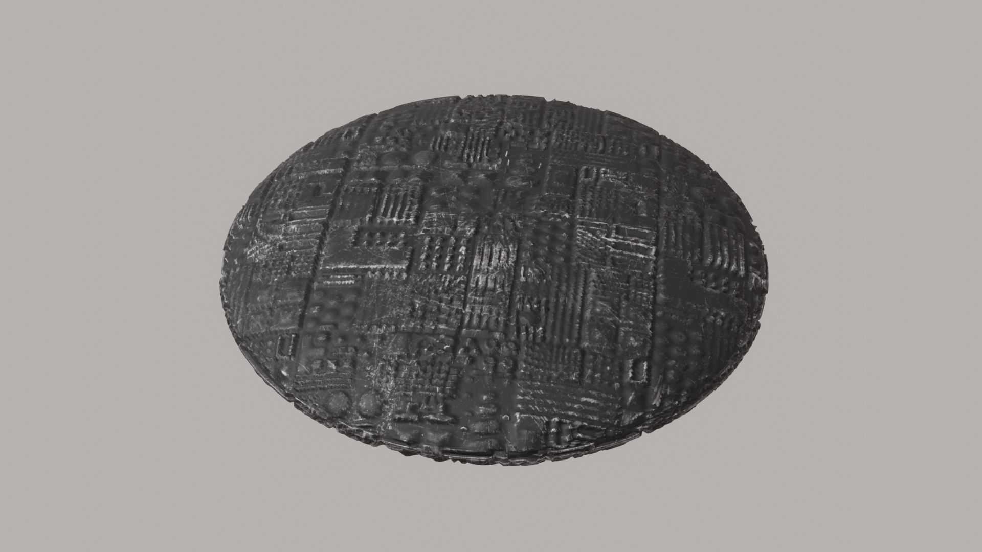 UFO 3D Low-poly 3D model_9