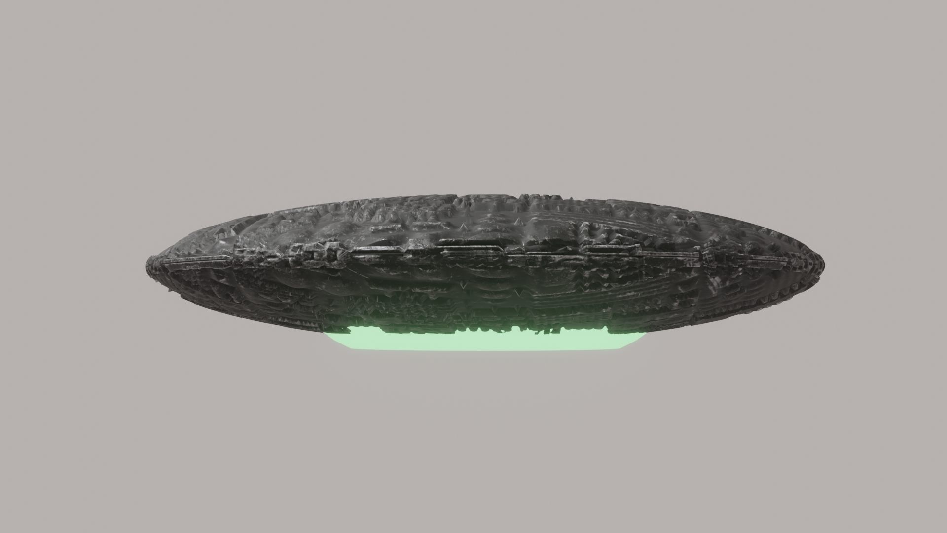 UFO 3D Low-poly 3D model_8
