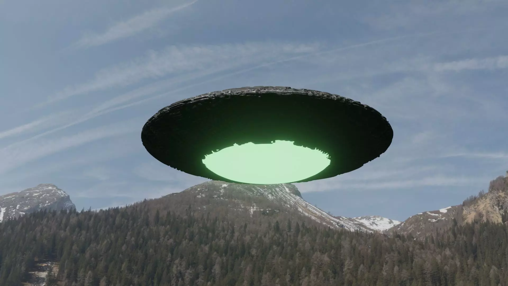 UFO 3D Low-poly 3D model_0