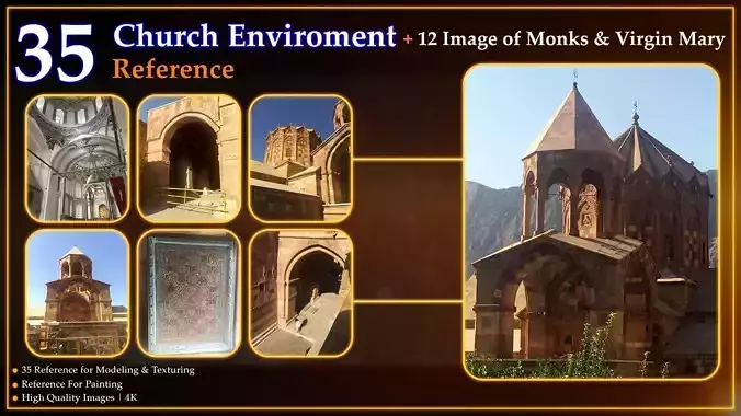 47 texture and modeling references church environment