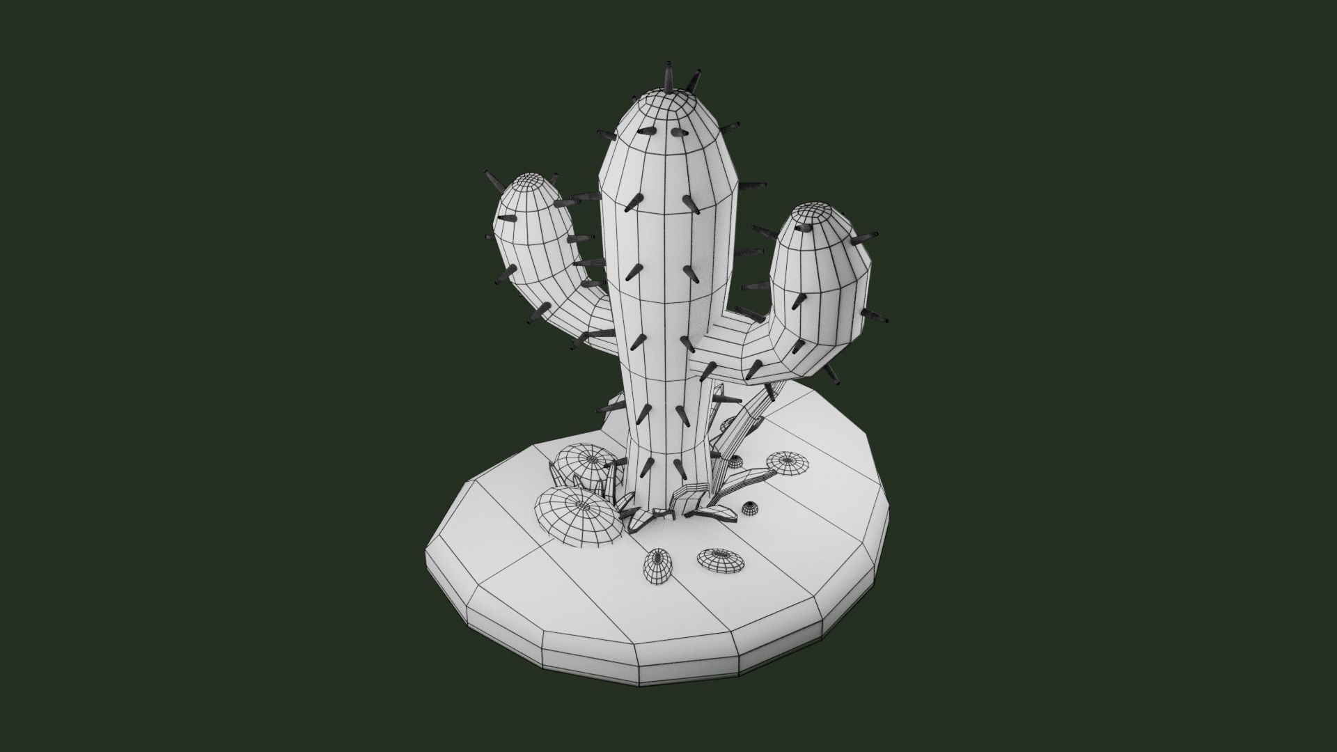 Cactus 3D Model 3D print model_6