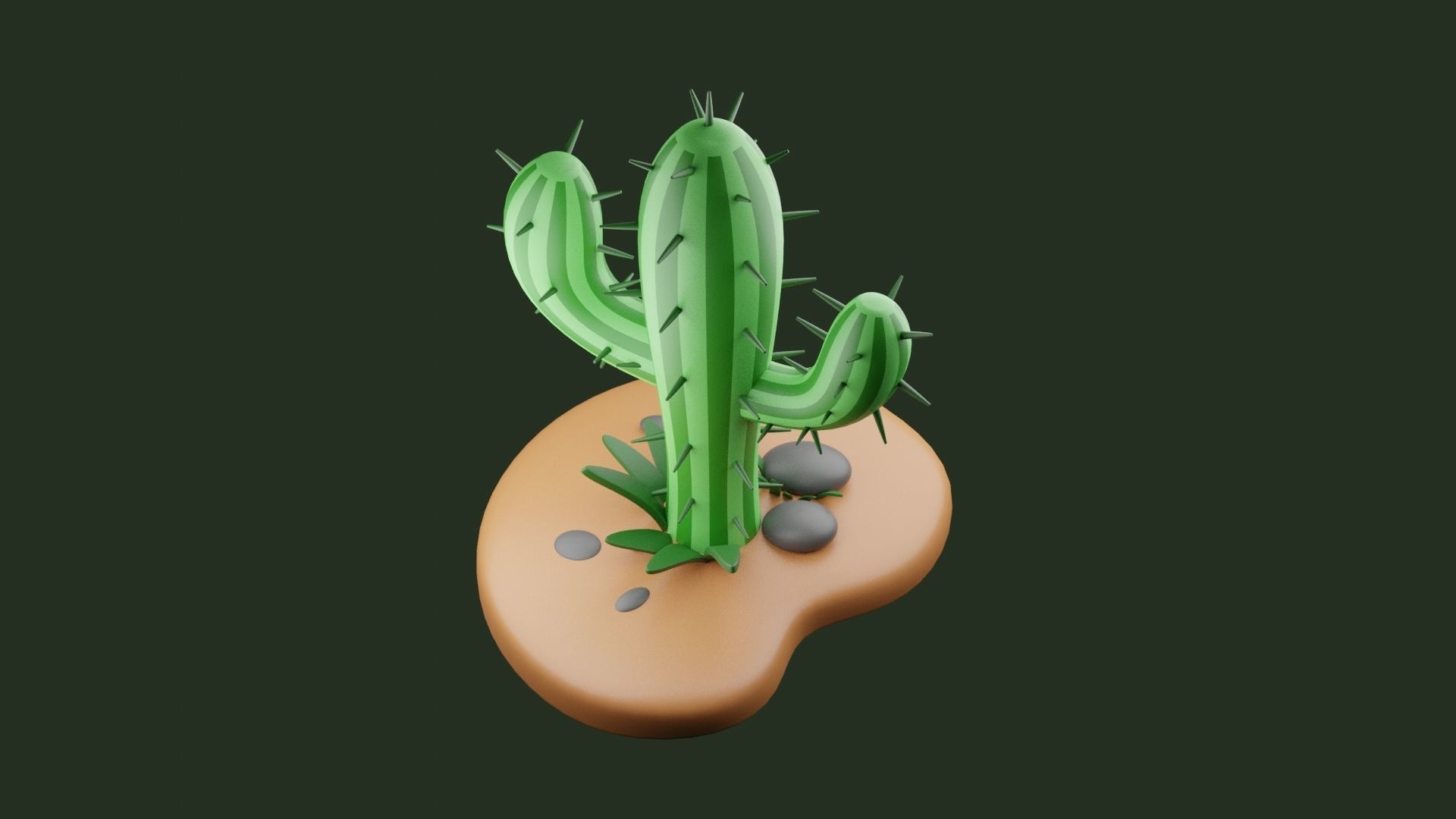 Cactus 3D Model 3D print model_4