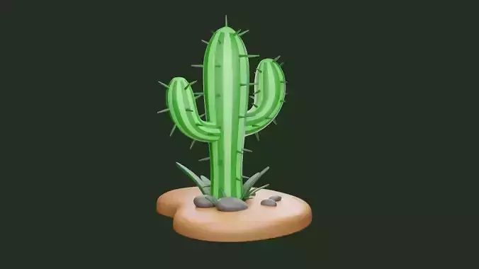 Cactus 3D Model