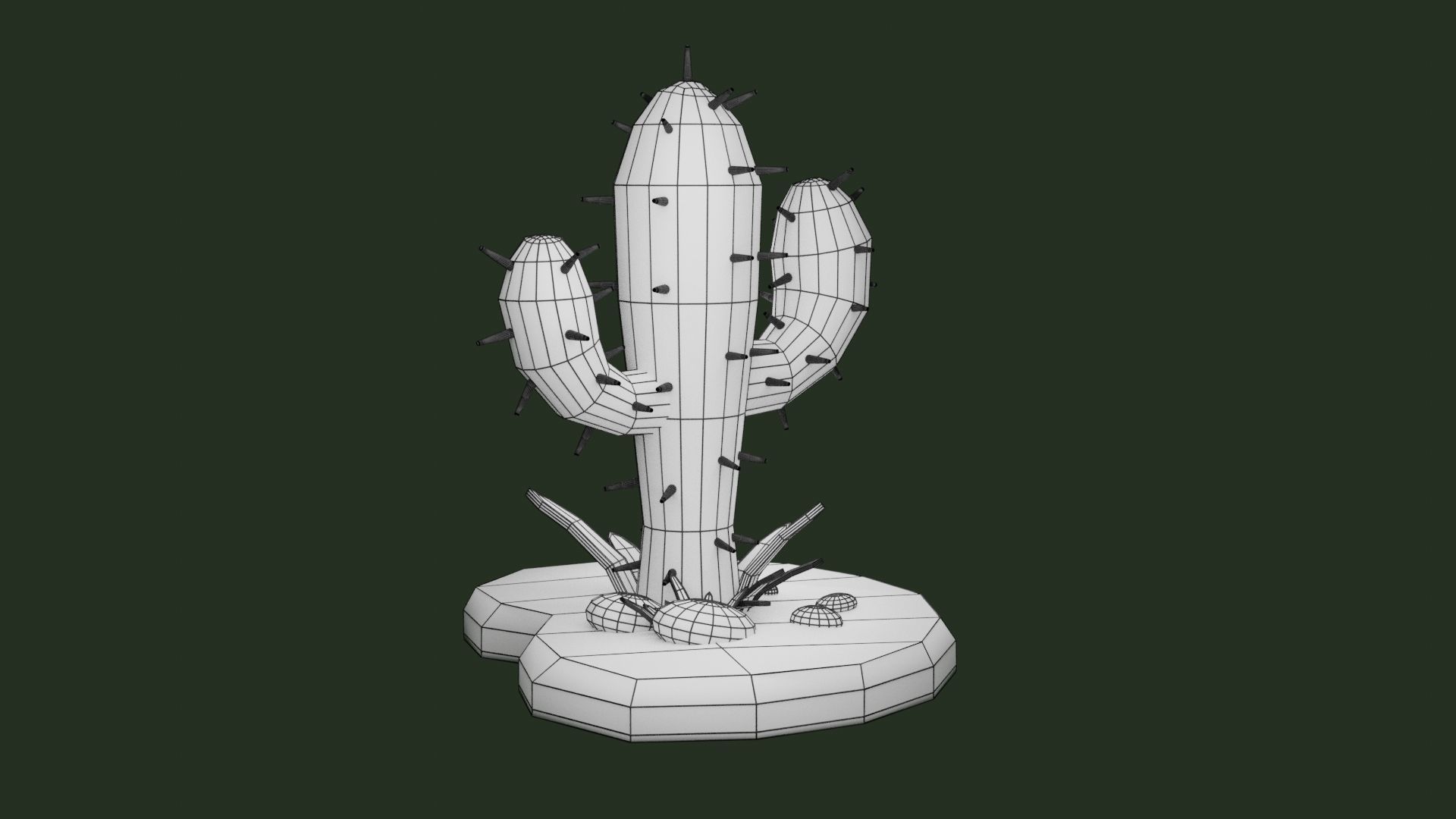 Cactus 3D Model 3D print model_5