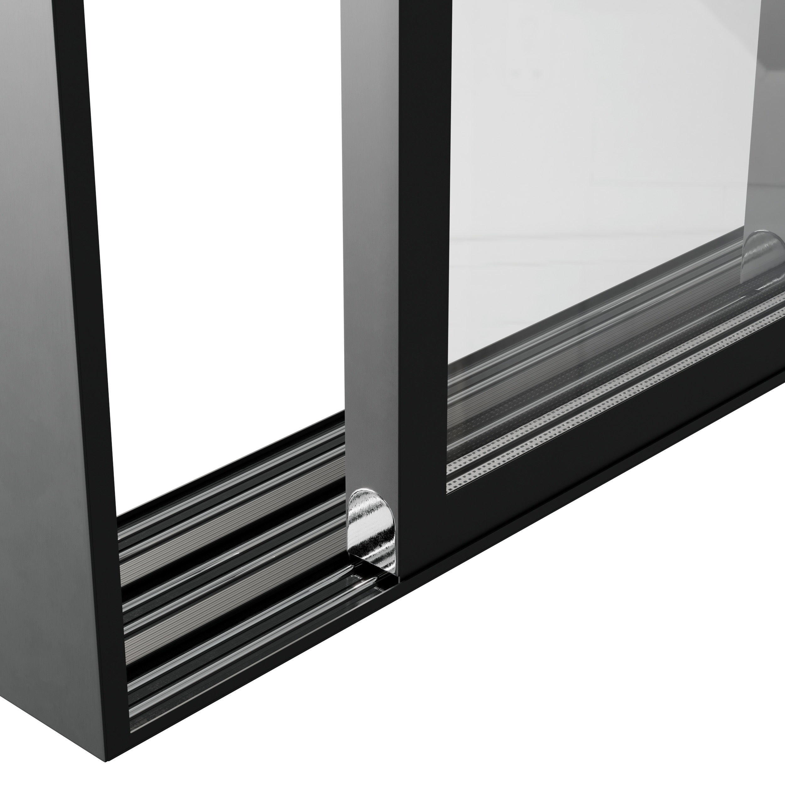 sliding Metal Windows - Doors 03 Low-poly 3D model_5