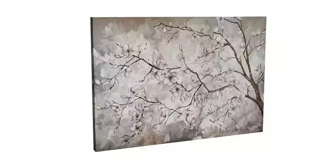 Magnolia Flowers Canvas Wall Art
