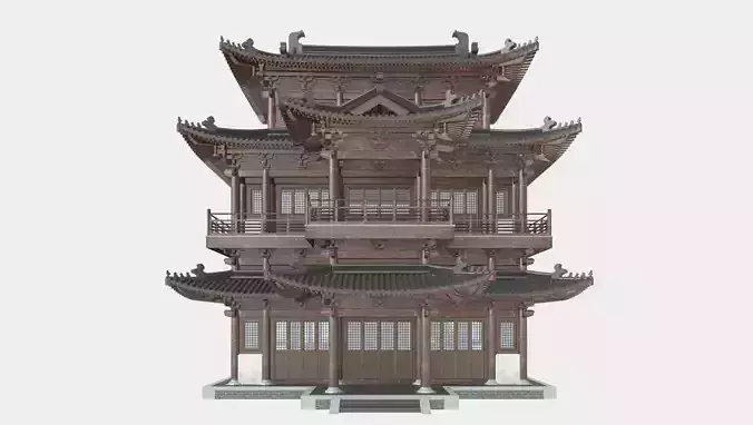 Temple Chinese Architecture 3Dmodels