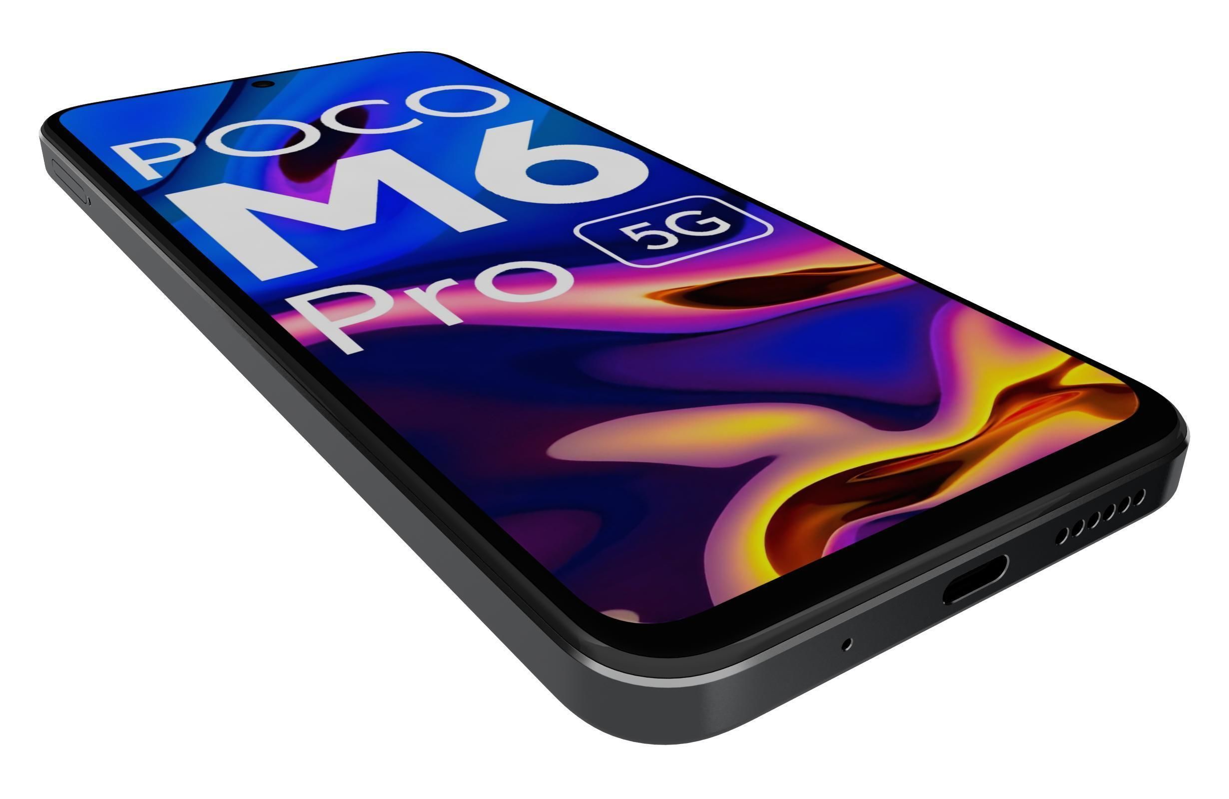 Xiaomi Poco M6 Pro Black Low-poly 3D model_12