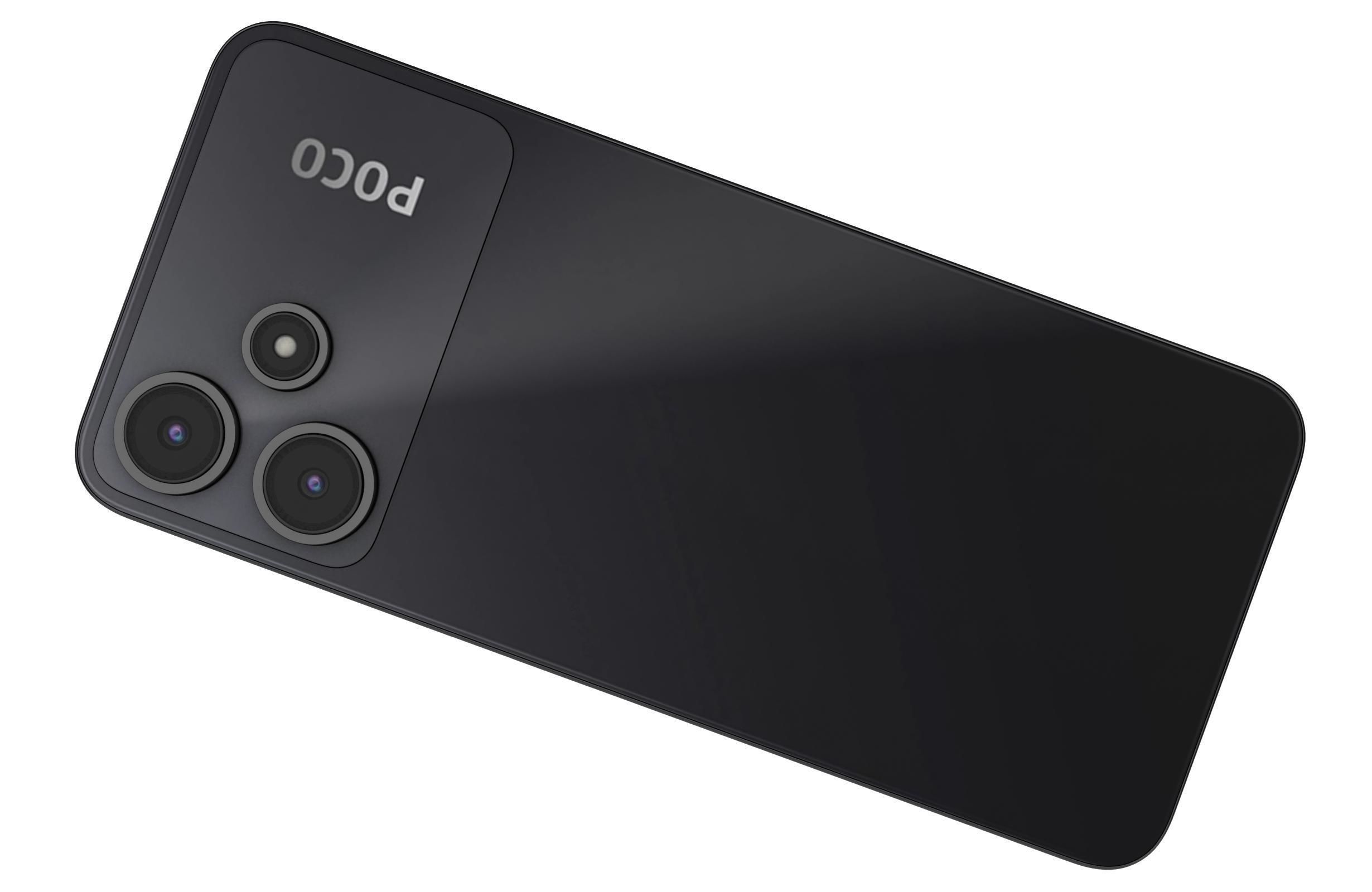 Xiaomi Poco M6 Pro Black Low-poly 3D model_11