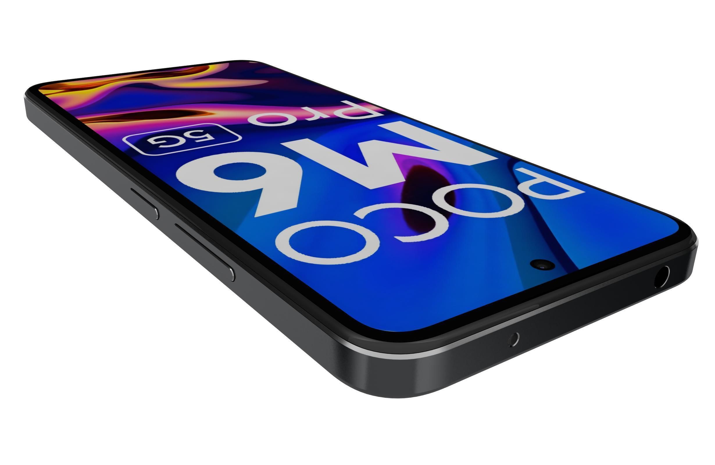 Xiaomi Poco M6 Pro Black Low-poly 3D model_13