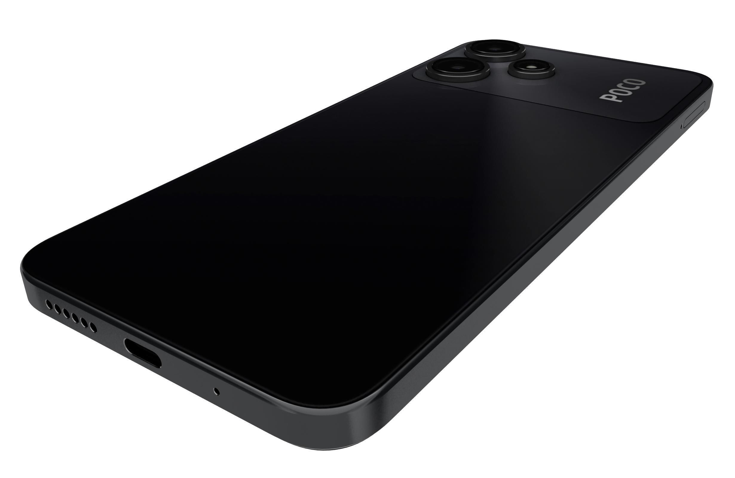 Xiaomi Poco M6 Pro Black Low-poly 3D model_14