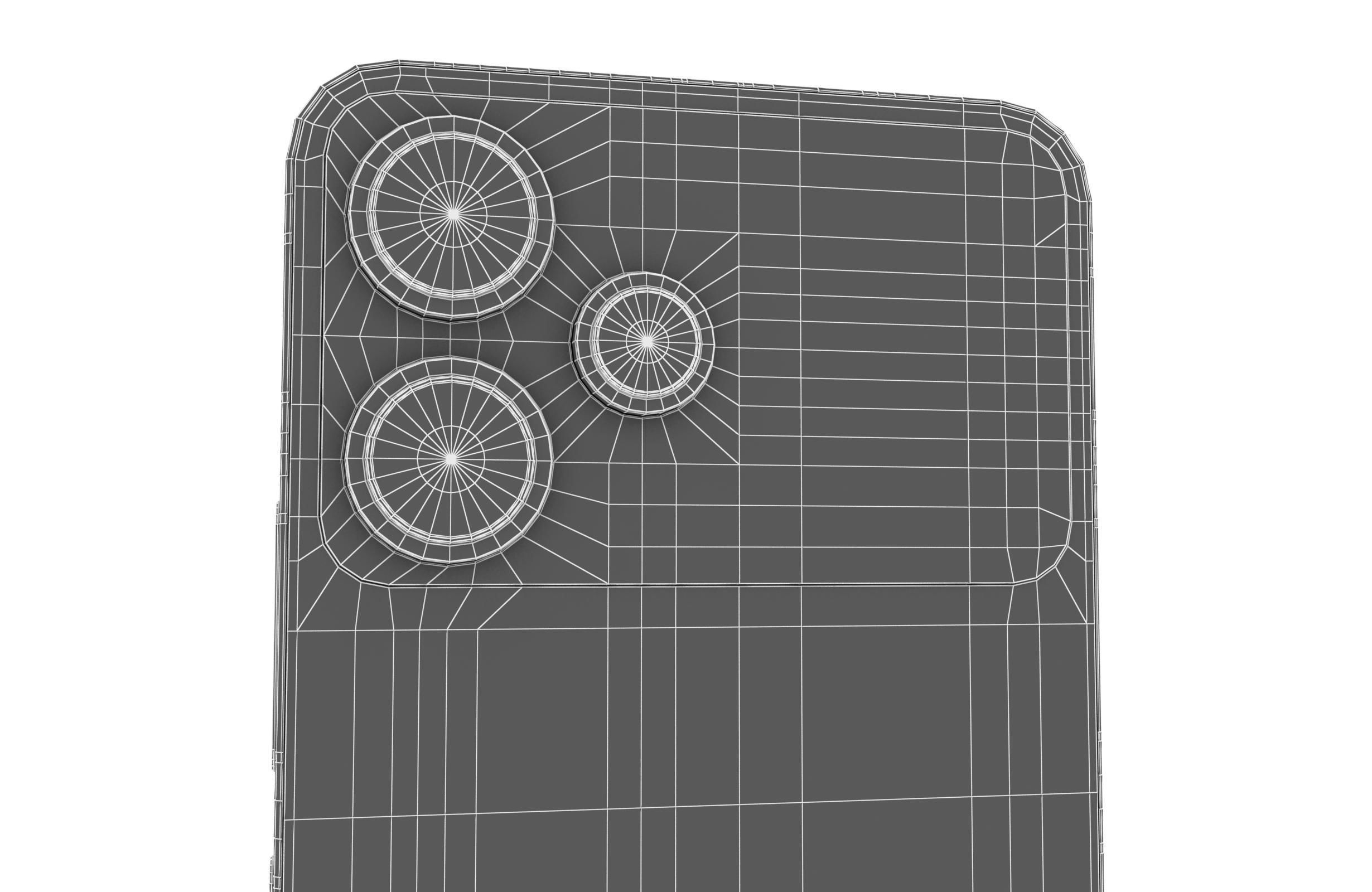 Xiaomi Poco M6 Pro Black Low-poly 3D model_20