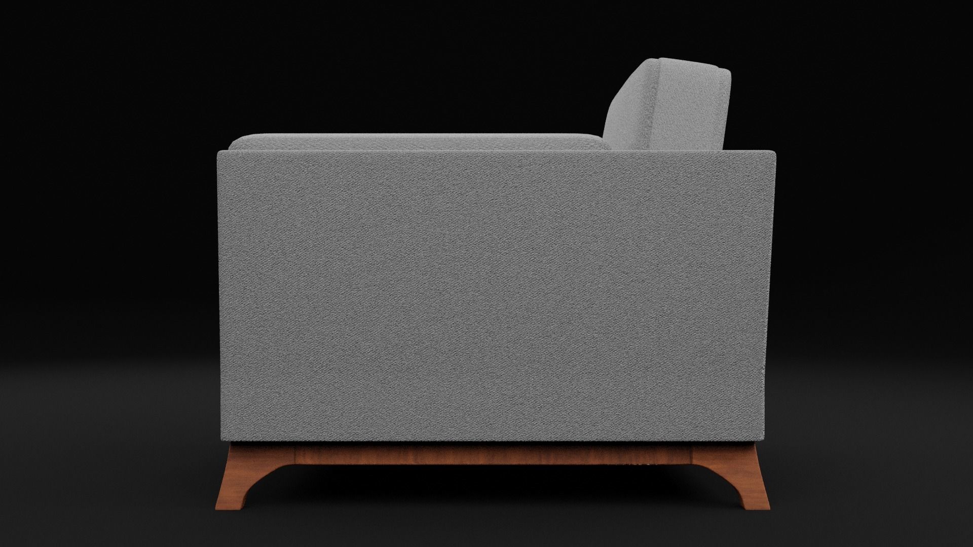 New Boston 1 Seater Sofa  Low-poly 3D model_3