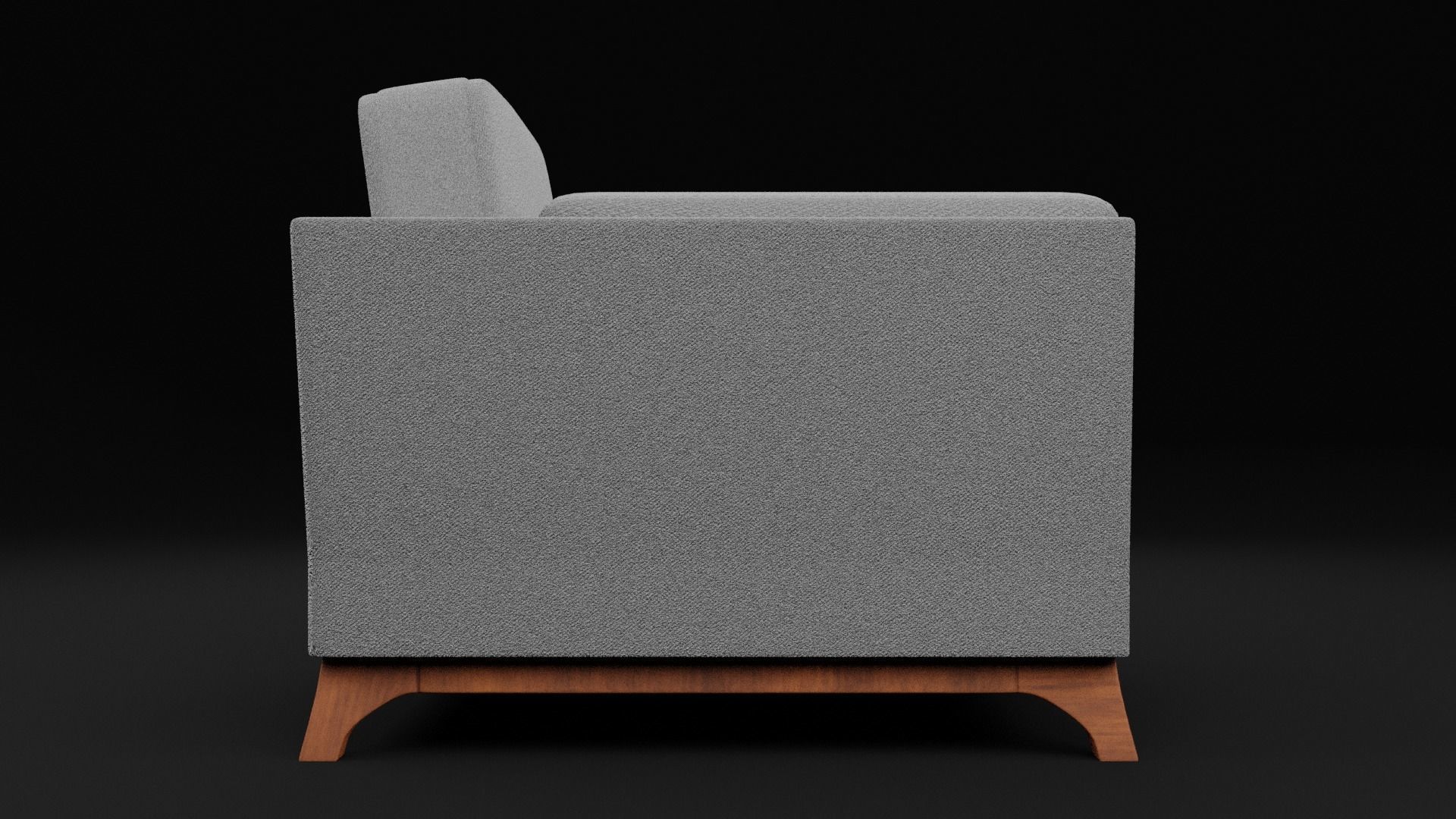 New Boston 1 Seater Sofa  Low-poly 3D model_2